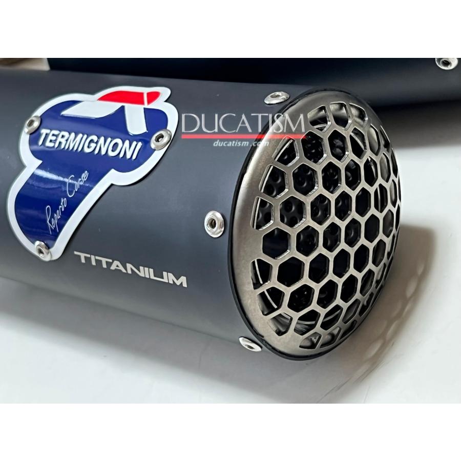 イタリア在庫あり テルミニョーニ DUCATI Panigale V4 StreetFighter V4 SBK チタン ブラックサイレンサーのみ D200 D205 Termignoni D20009440TNT