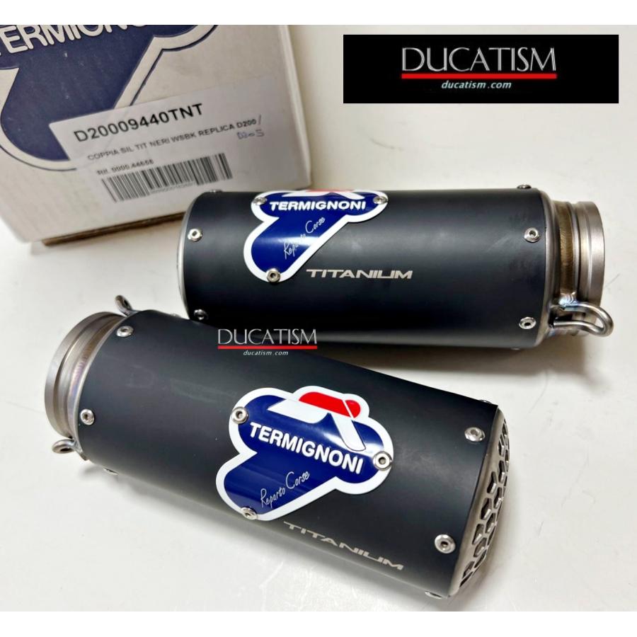 Italy in stock Termignoni DUCATI Panigale V4 StreetFighter V4 SBK Titanium Black Silencer Only D200 D205 Termignoni D20009440TNT
