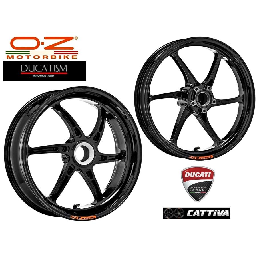 DUCATI Panigale V4/V4S/V4R Forged Mag Wheel Made in Italy OZ-Racing Genuine CATTIVA StreetFighterV4 Mag Forged DU102012C-60B
