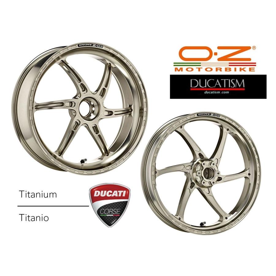 DUCATI PanigaleV2 Forged Wheel Set OZ-Racing GASS RS-A F:3.5J-Rear 5.5J Panigale V2 StreetFighterV2 DU102012G-55T