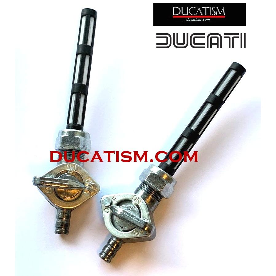 フューエルコック DUCATI 750F1/400F3用 下出し 燃料コック 左右set パンタ デロルト マロッシ ベベルも
