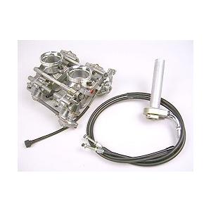 FCR DUCATI ツイン一体型用アルミ製スロットル/専用ワイヤーset