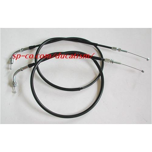 FCR DUCATI ツイン一体型用アルミ製スロットル/専用ワイヤーset
