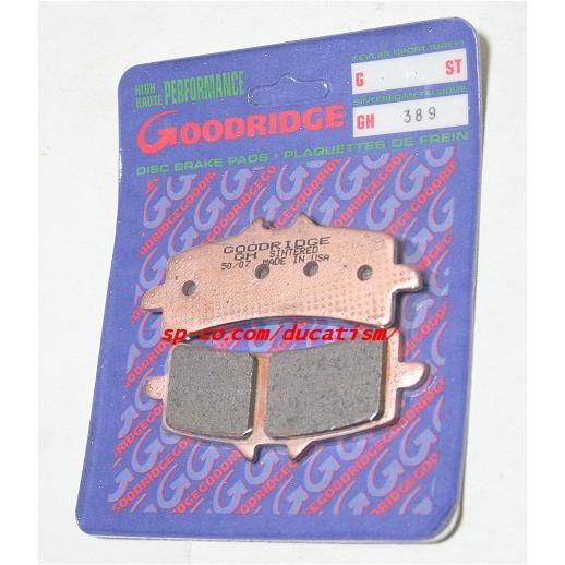 GoodRidge GH389 グッドリッジブレーキパッド brembo ブレンボキャリパー用 PanigaleV4/1299/1199/1198/1098/848
