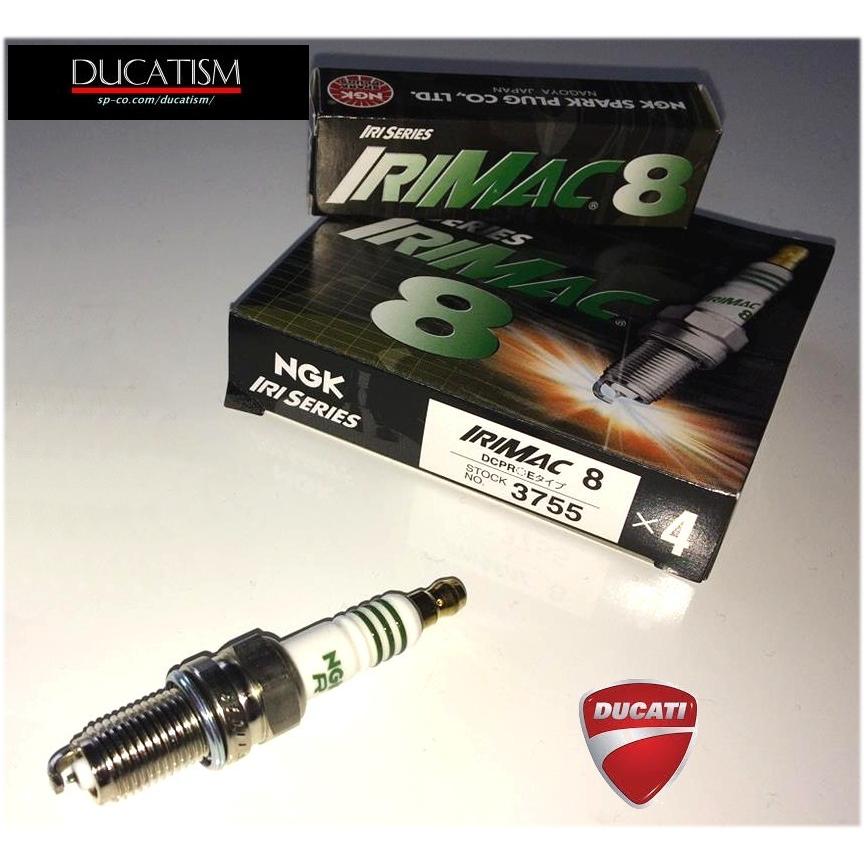 In stock NGK Iridium Spark Plug IRIMAC8 3755 1 piece DUCATI Monster 1100 evo Ducati Ducati DCPR8E