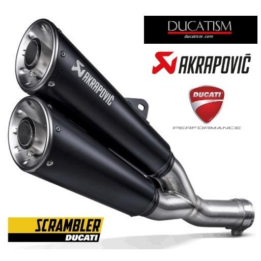 Japan stock Ducati Scrambler Nightshift 21-23 Racing silencer Akrapovic S-D8SO6-ISSSBL