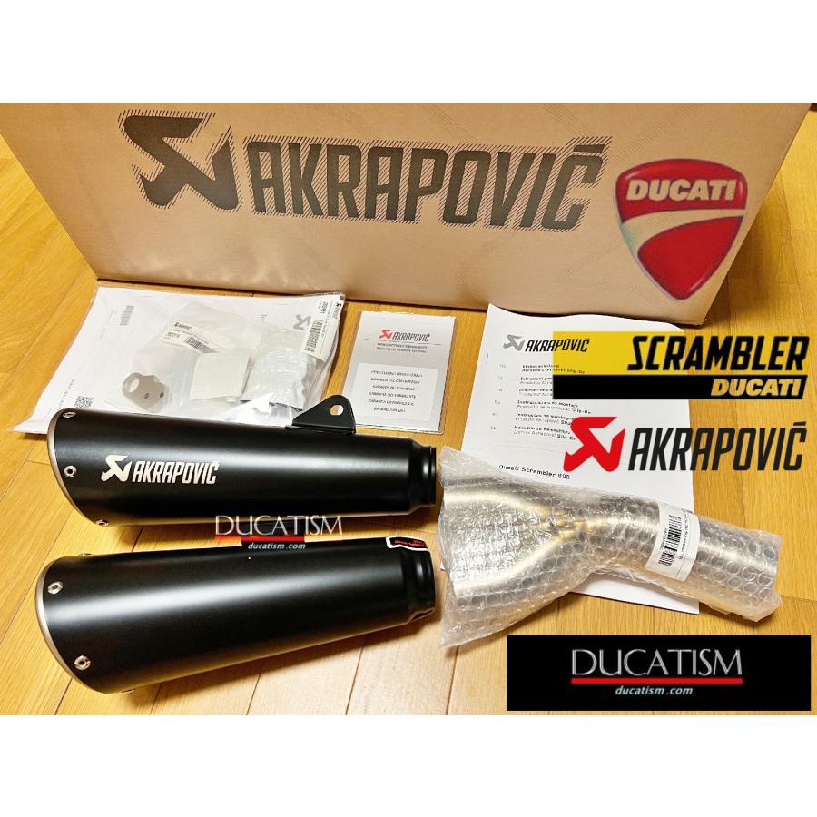 Japan stock Ducati Scrambler Nightshift 21-23 Racing silencer Akrapovic S-D8SO6-ISSSBL