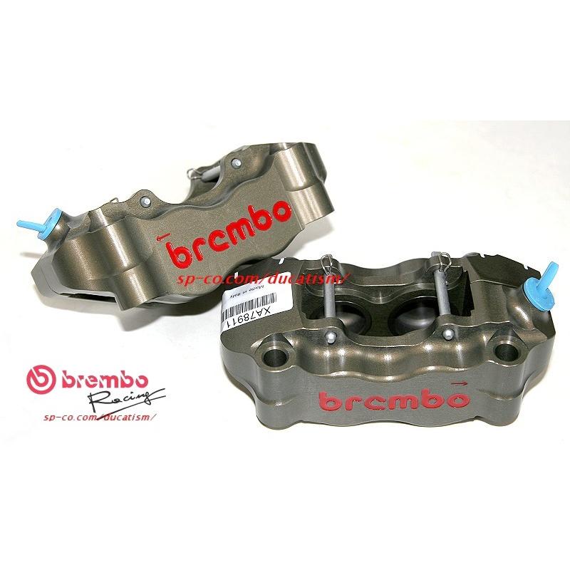 stock in Italy Brembo Pure Racing CNC Radial P4 CNC Caliper 100p XA7.89.10/ XA7.89.11 Hard Anodized Genuine Product DUCATI