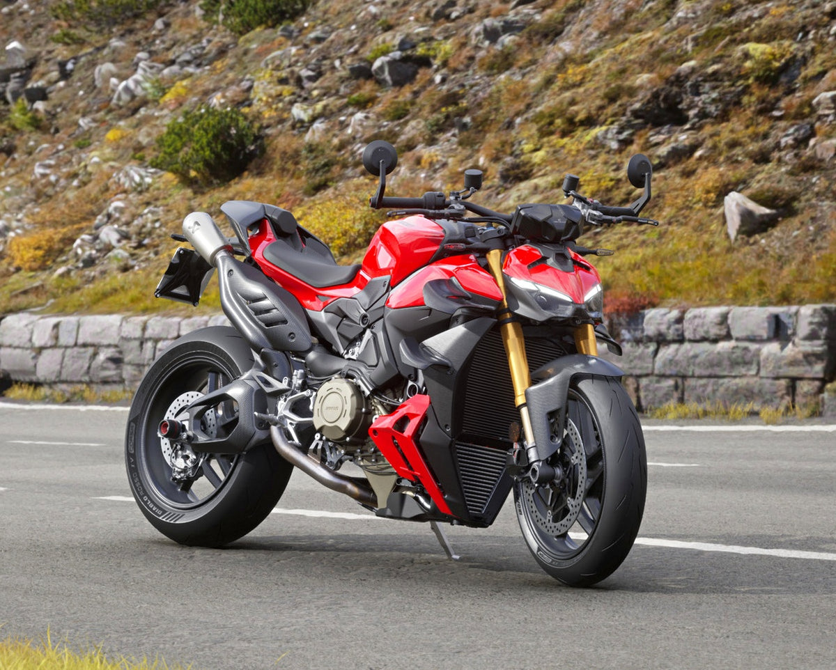 DUCATI 2025-2026 StreetFighter V4 Carbon Fiber Wing Set (Part Number 96982121AA) - Genuine DP Part