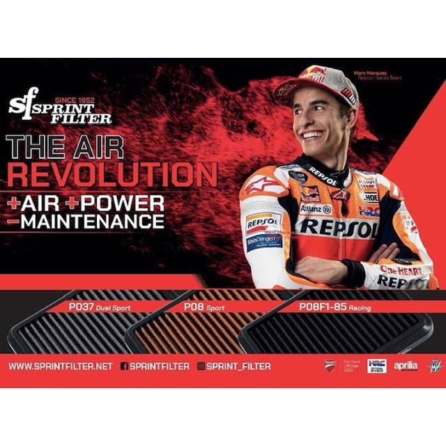 Domestic stock available PM160S Sprint Filter DUCATI Panigale V4/V4S/V4R air cleaner Panigale V4 Sprint filter P08 genuine replacement type