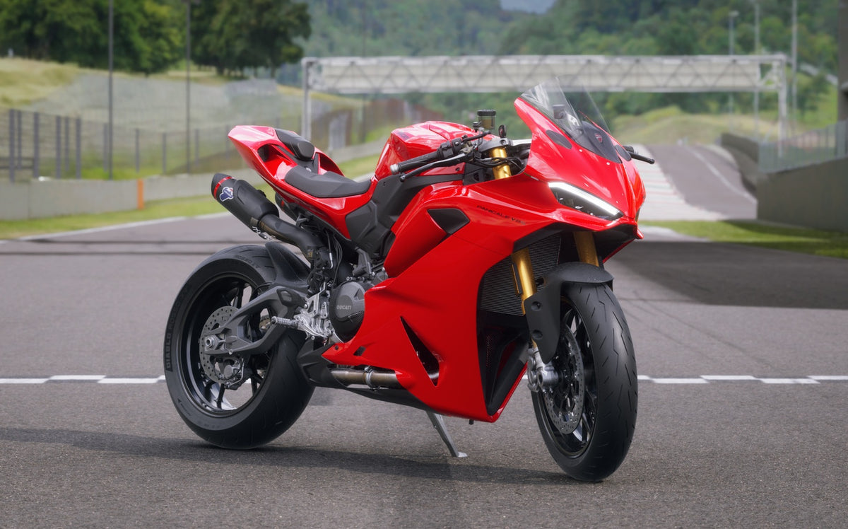 In stock in Italy. DUCATI 2025-2026 Panigale V2 Slip-On Exhaust 96482472AA Euro 5+ Approved. Termignoni DP 2025 Panigale V2.