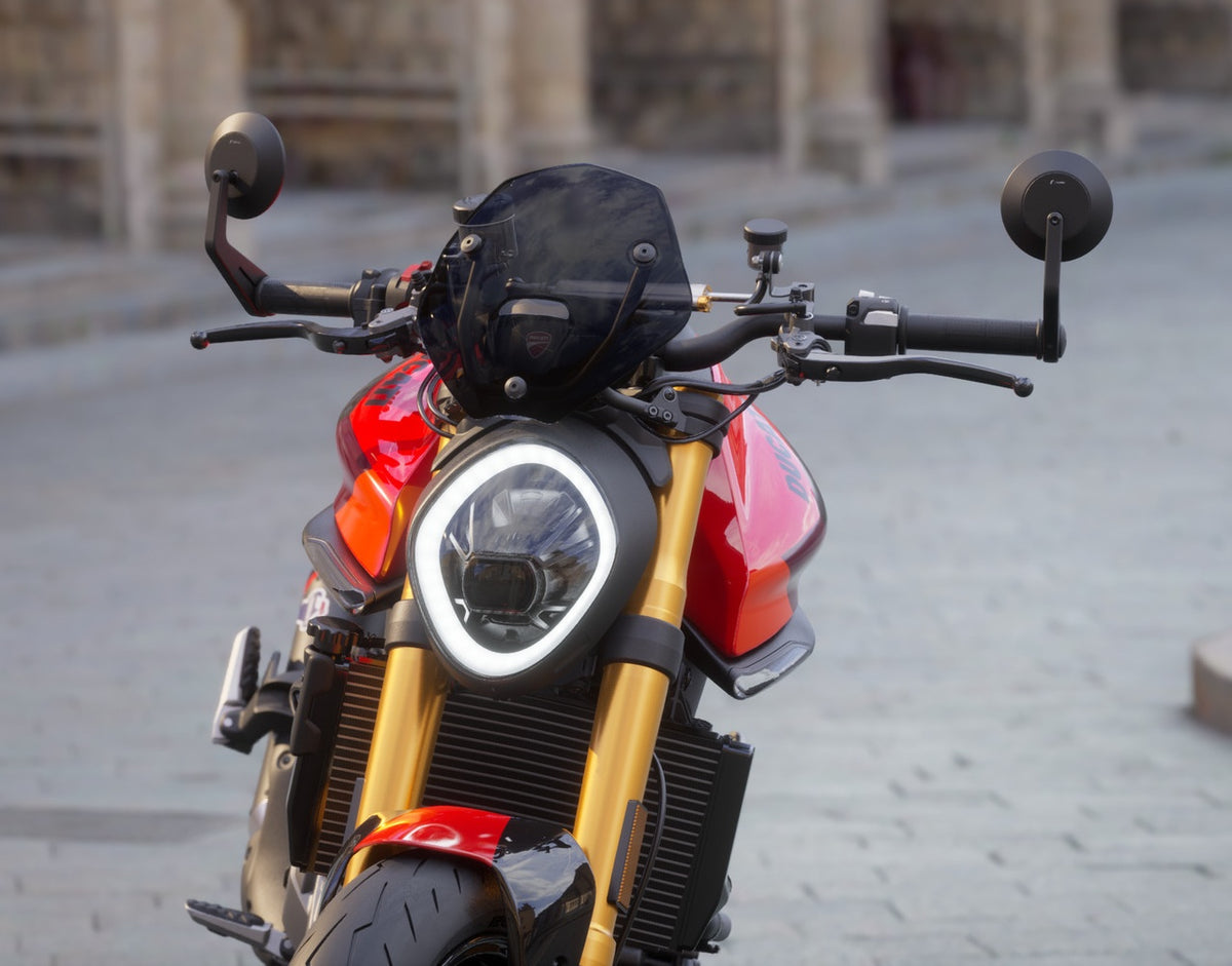 December Sale DUCATI Monster 937 950 Smoke Screen 97181001AA Ducati Monster Windscreen