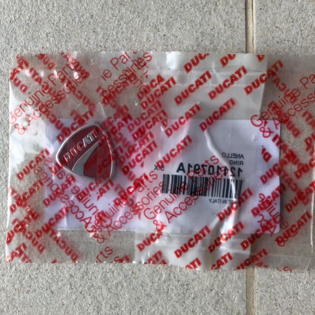 DUCATI Genuine 3D Logo Metal Sticker Ducati Decal Logo Decal 43814751A