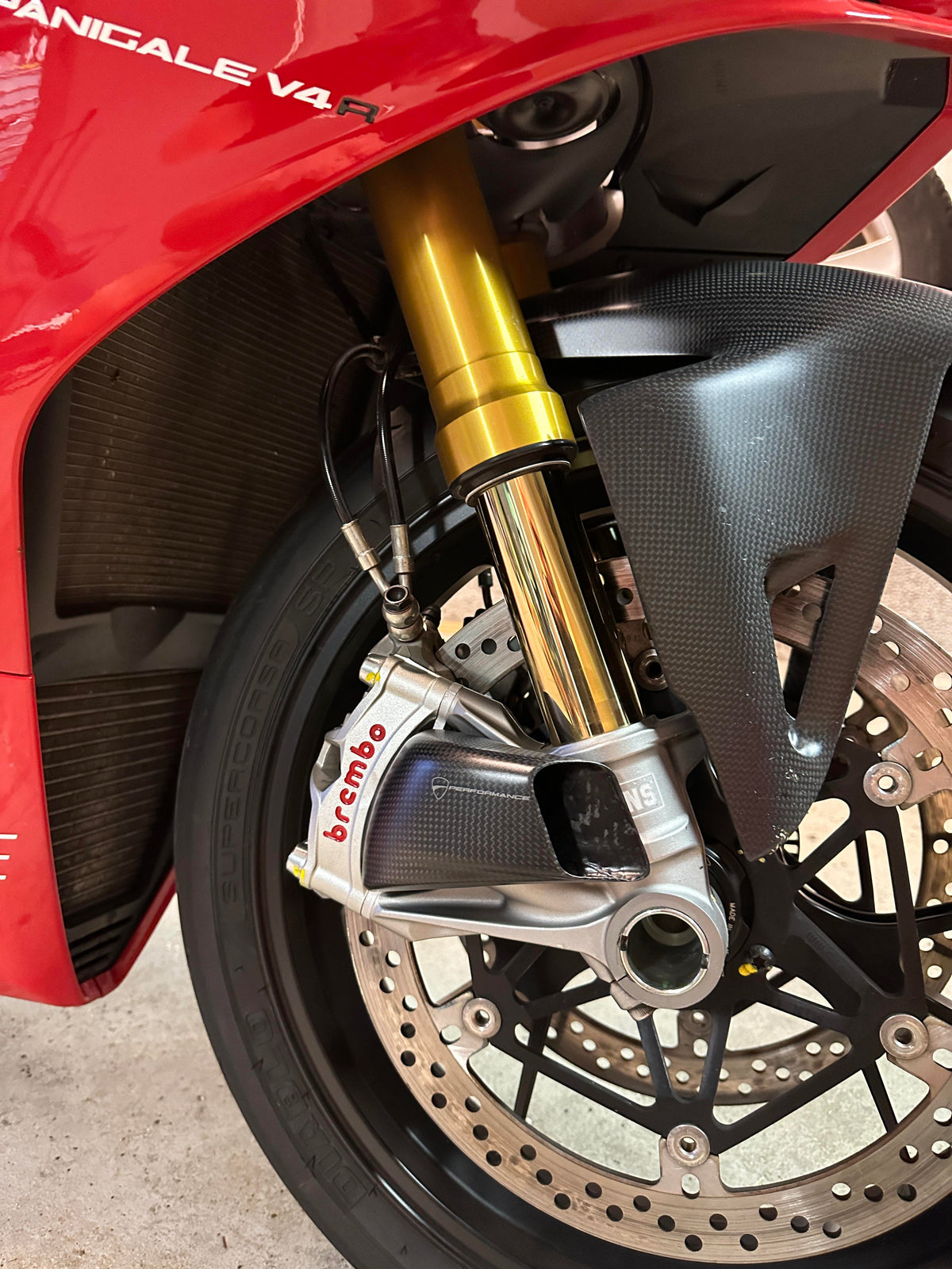 DUCATI Panigale V4 carbon duct for brake cooling DucatiPerformance Genuine 96981471AA