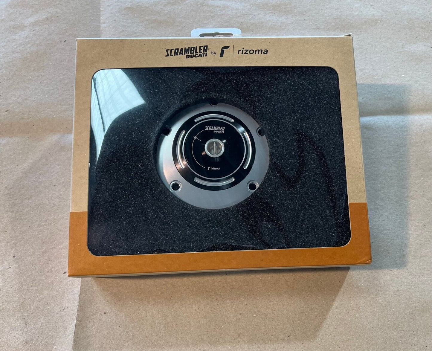 DUCATI Scrambler Billet Aluminum Filler Plug Ducati Scrambler Tank Cap Silver 97780072AA/Black 97780072AB DP Genuine