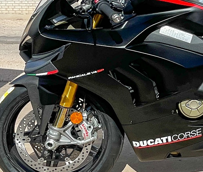 Next-Day Delivery DUCATI Panigale V4SP Italy Tricolore Sticker Winglet Ducati Panigale V4 Genuine Decal 1pc Right 4381E571A / Left 4381E581A