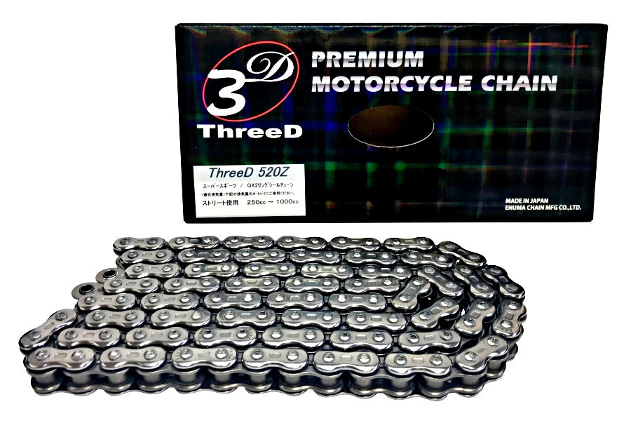 ThreeD スリード 520Z GP ゴールド ブラック シルバー チェーン 110L 120L DUCATI 520Z-GP/GP-110 120 MLJ EK 江沼チェーン 日本製