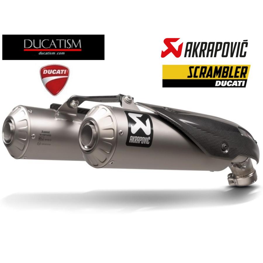 Ducati Scrambler 1100 Euro5 Approved Silencer Akrapovic Ducati Scrambler S-D11SO13-HBFGT