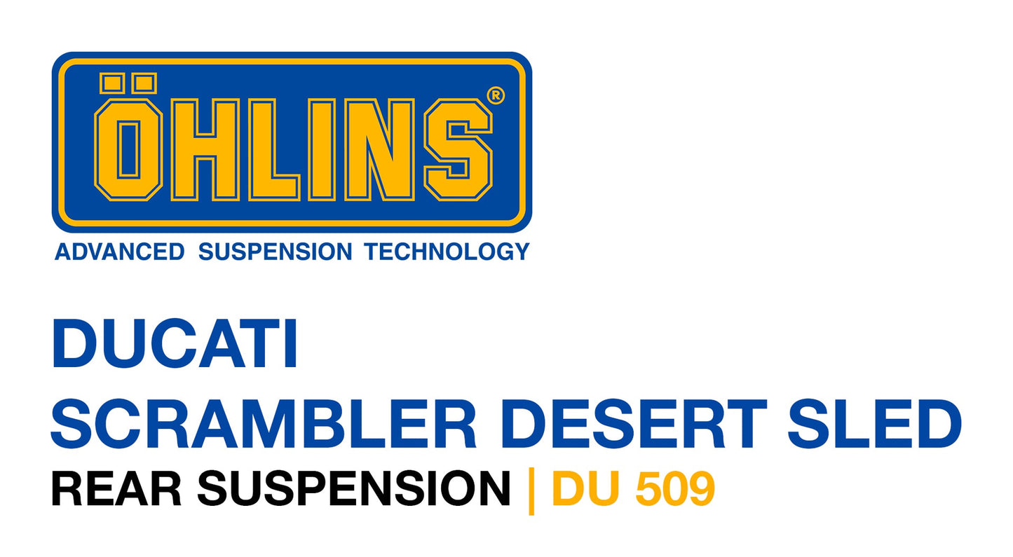6/30国内在庫あり DU509 OHLINS オーリンズ リアサスペンション DUCATI SCRAMBLER DesertSled ドゥカティ スクランブラー デザートスレッド