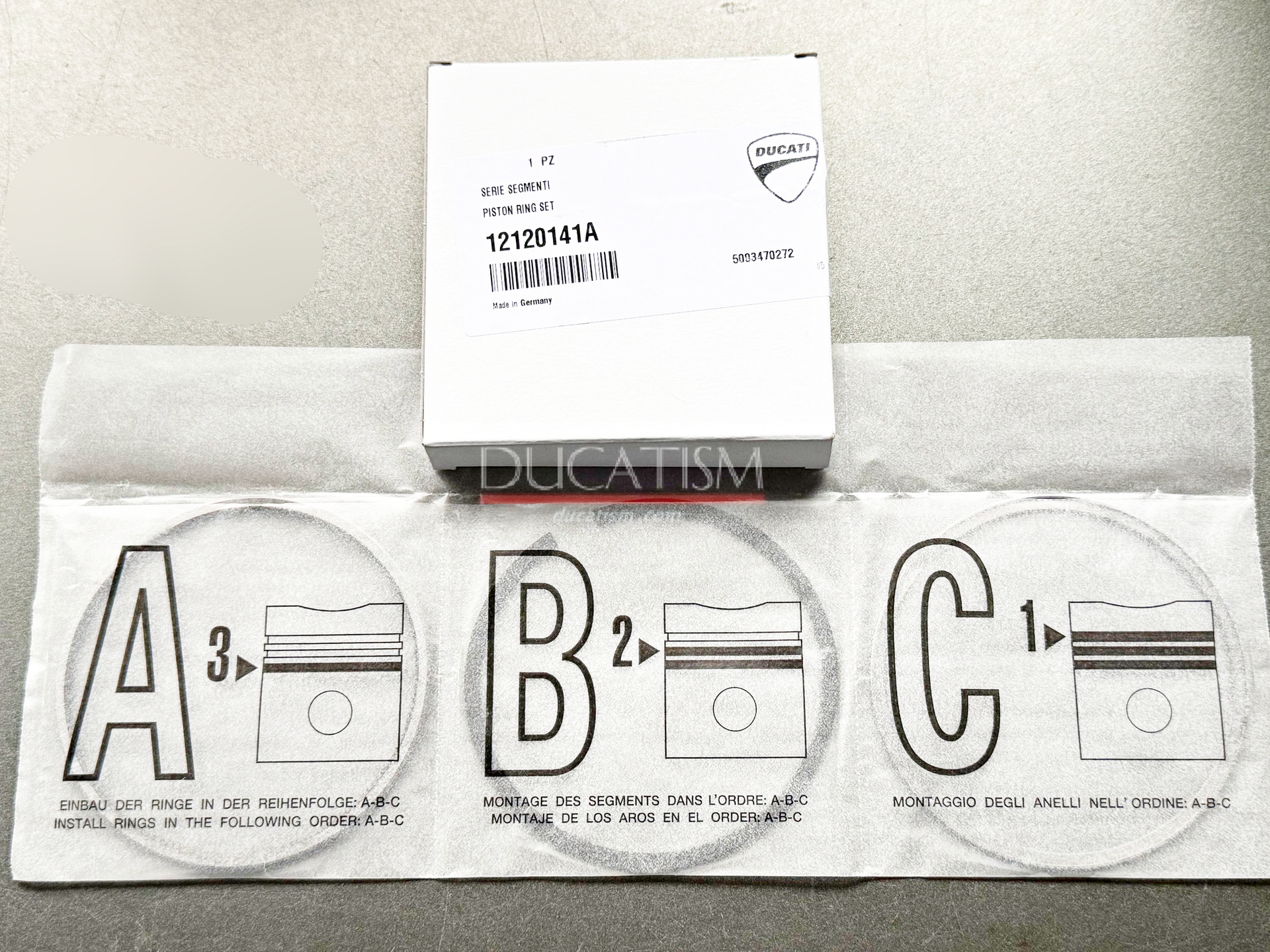 Ducati 純正 12120141A ピストンリングset 900SS M900 851 – DUCATISM