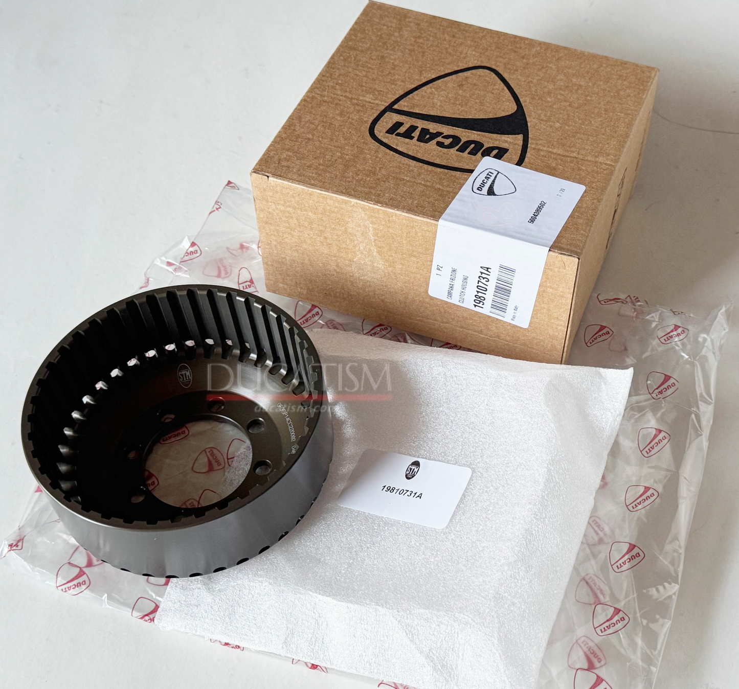 DUCATI Panigale V4R 2023-2024 用 19810731A クラッチハウジング ドゥカティ  イタリア STM  乾式クラッチ アウターバスケット DUCATI純正品