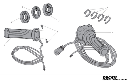 DUCATI ヒーテッド グリップ ヒーター ドゥカティ 純正品 96680574A DUCATI ヒーテッド グリップ ヒーター ドゥカティ 純正品 96680574A