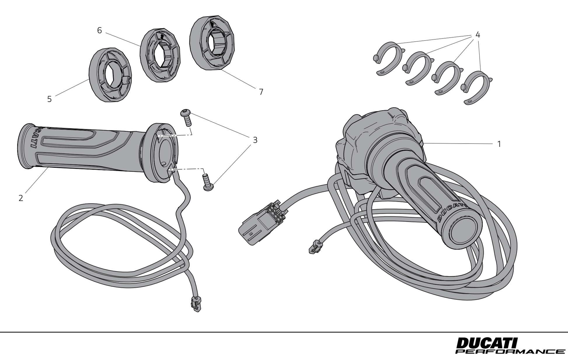 DUCATI ヒーテッド グリップ ヒーター ドゥカティ 純正品 96680702A DUCATI ヒーテッド グリップ ヒーター ドゥカティ 純正品 96680702A