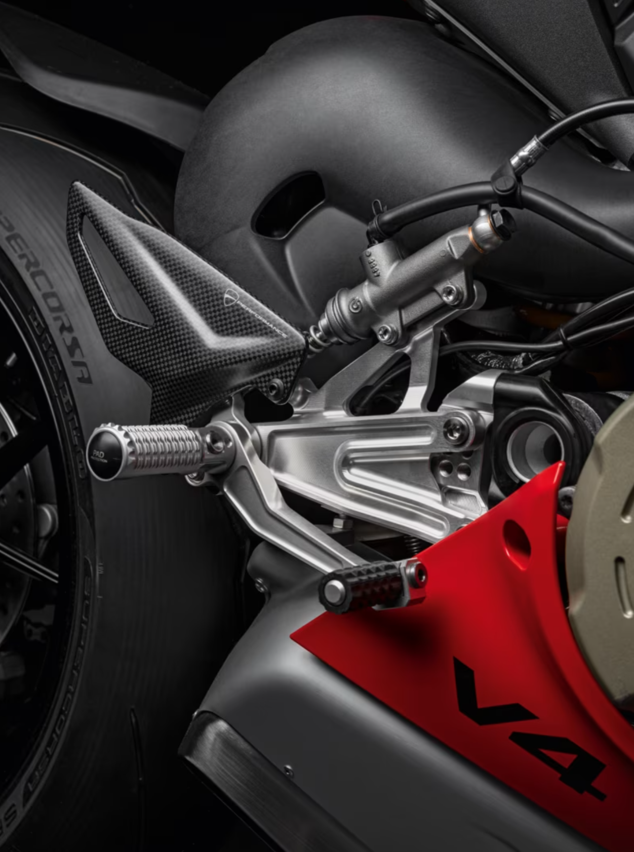 あすつく DUCATI パニガーレV4 ヒールプレート左右set 96981061A 96981062A ドゥカティ PanigaleV4/ –  DUCATISM