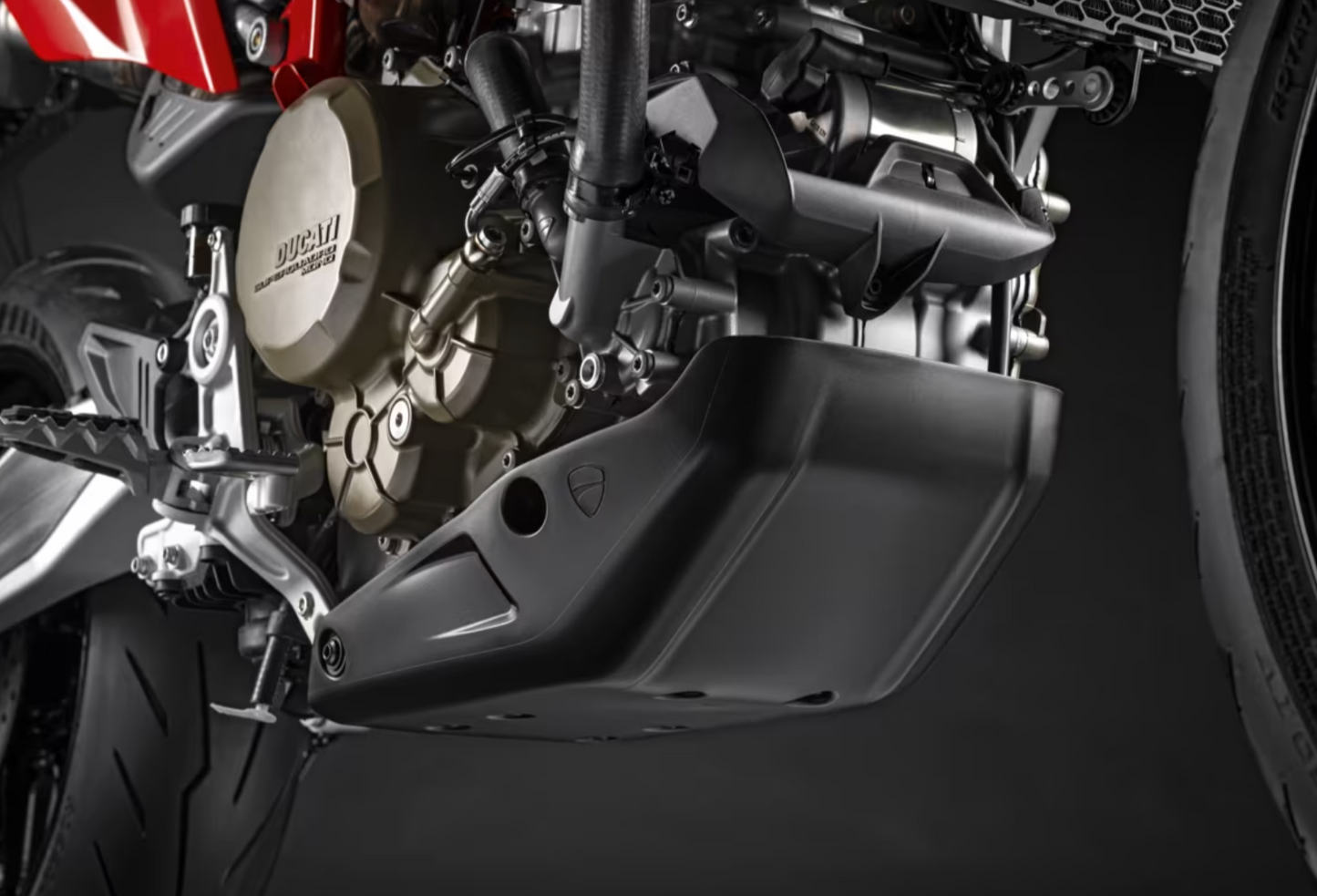 DUCATI HyperMotard698 MONO 2024 Underpan Protection Plate Ducati Hypermotard 698 97181291AA DP Genuine