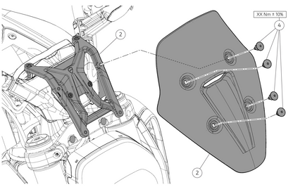 DUCATI Diavel V4 Sports Headlight Fairing 97181111AA Ducati Diavel V4