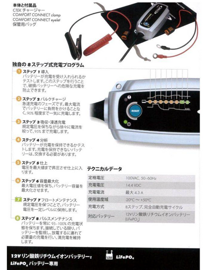 In stock CTEK LITHIUM battery charger &maintainer 56-926 12V charger 