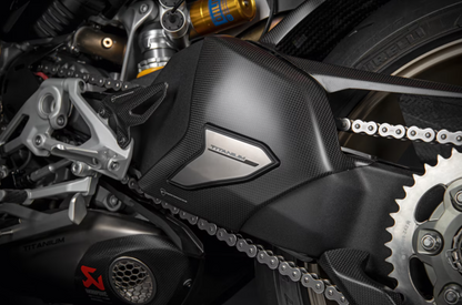DUCATI StreetFighterV4 Swingarm Carbon &amp; Titanium Protector Cover Ducati DP Genuine 96981272BA
