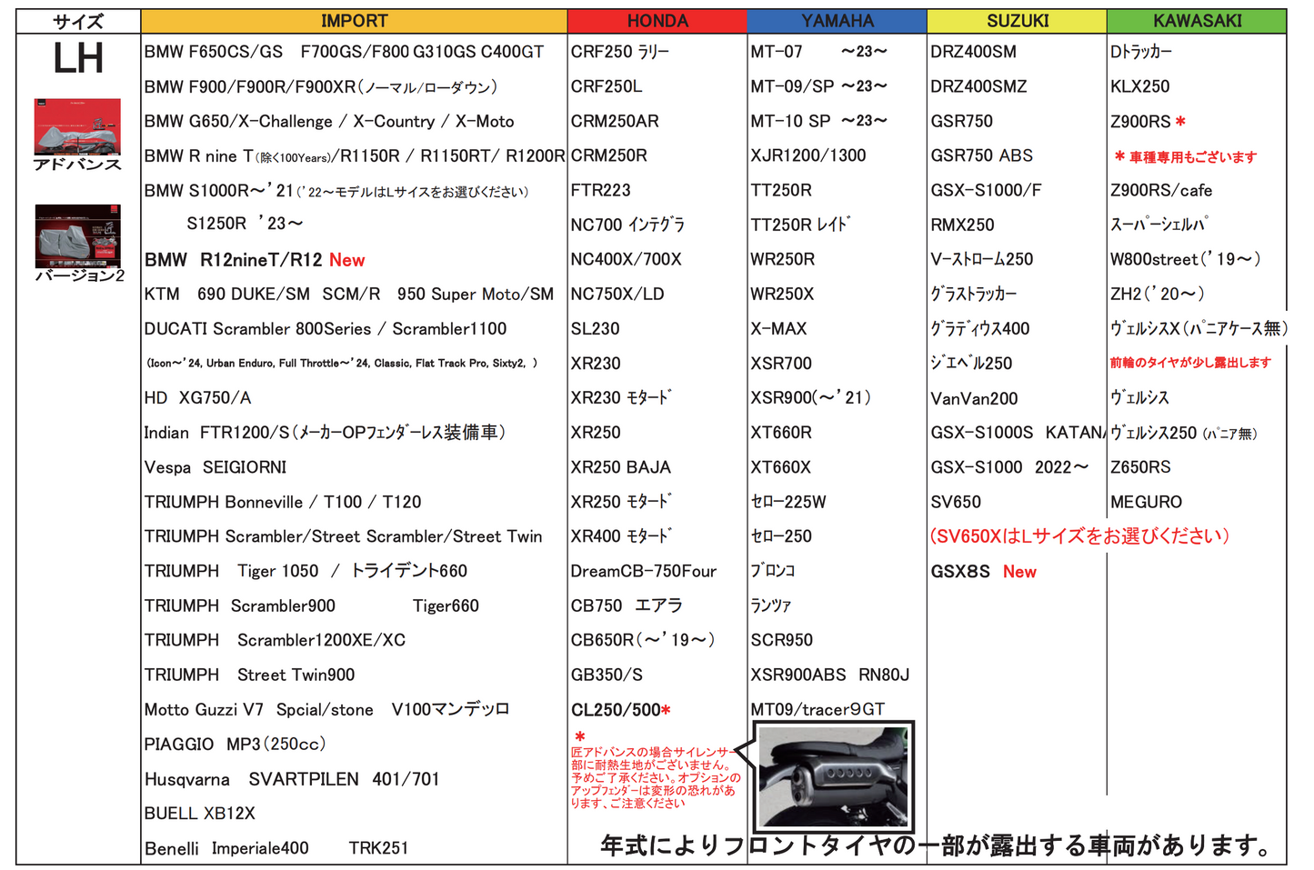 匠  アドバンス UL バイクカバー  - LHサイズ - Takumi Advance UL bike cover LH 日本製