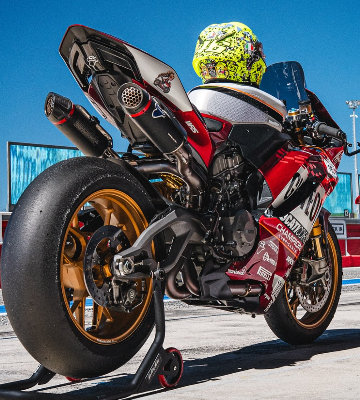 DUCATI 2025 PanigaleV2 Titanium Complete Exhaust Unit 96482461AA Termignoni 2025 Panigale V2 Termignoni DP 