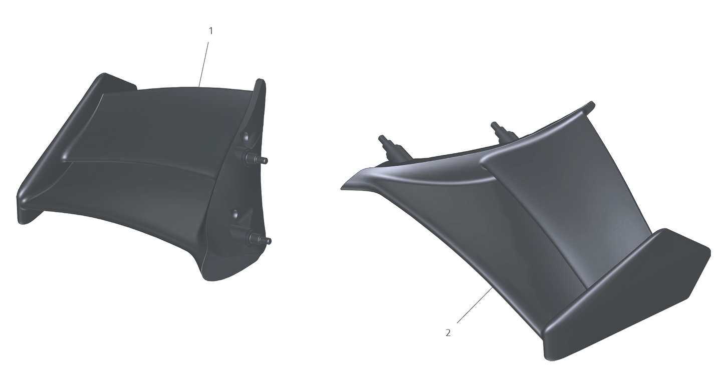 DUCATI 2026 Panigale V4R カーボン製 ウィングセット 96982281AA 2026パニガーレV4R  DP純正