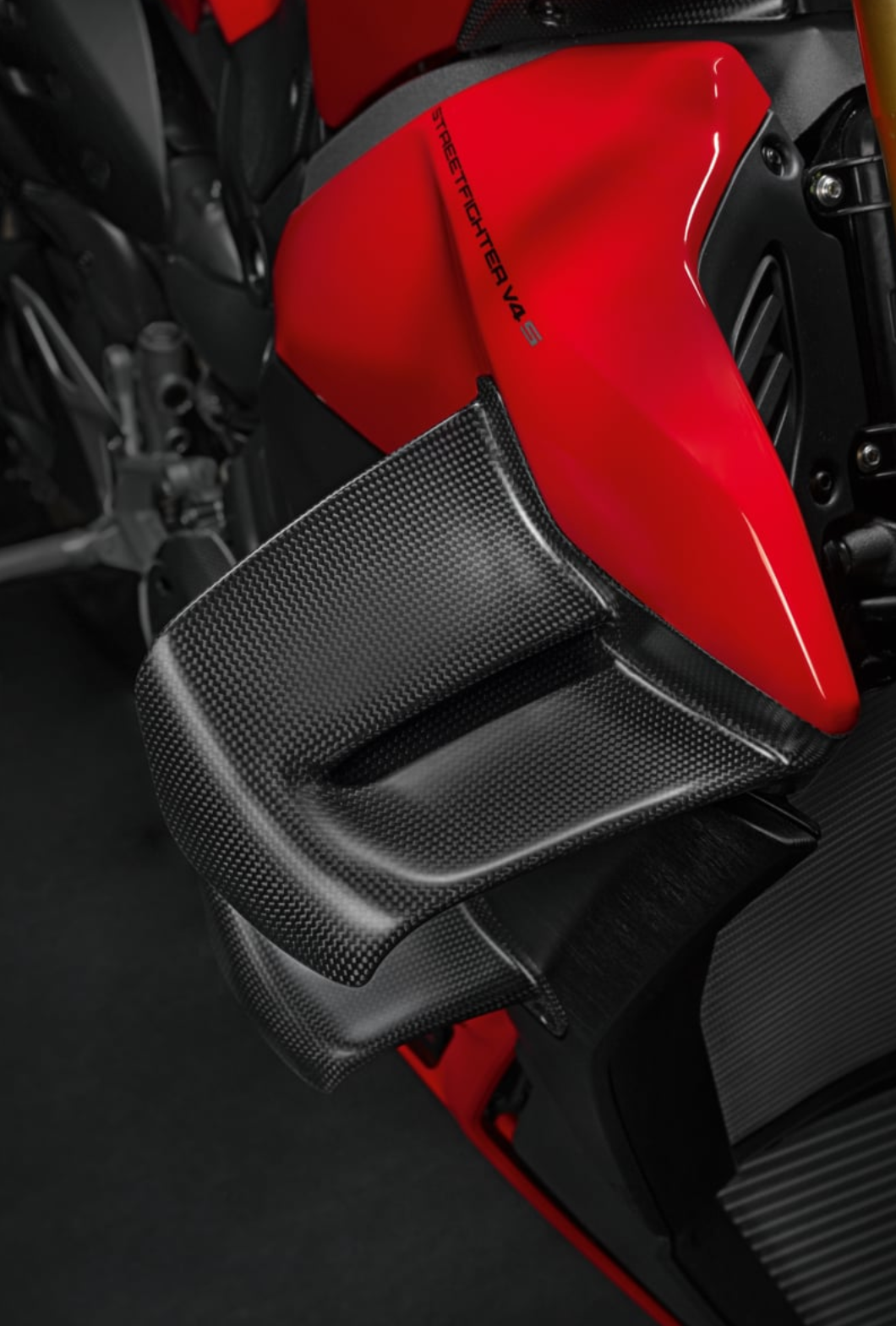 DUCATI 2025-2026 StreetFighter V4 Carbon Fiber Wing Set (Part Number 96982121AA) - Genuine DP Part