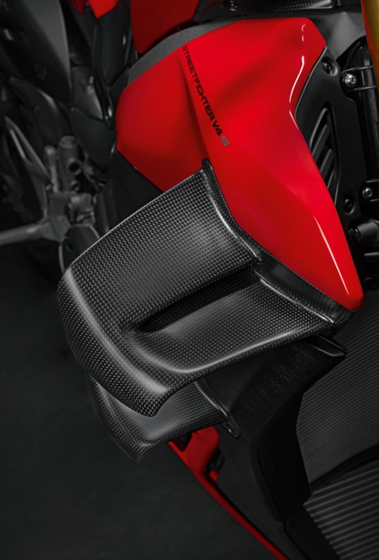 DUCATI 2025-2026 StreetFighter V4 Carbon Fiber Wing Set (Part Number 96982121AA) - Genuine DP Part