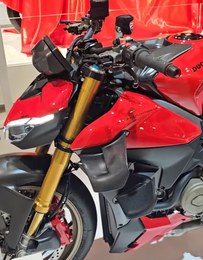 DUCATI 2025-2026 StreetFighter V4 Carbon Fiber Wing Set (Part Number 96982121AA) - Genuine DP Part