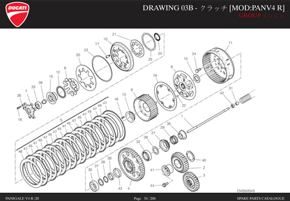 DUCATI Panigale V4R 2019-2021 用 19810672A 乾式クラッチハウジング イタリア STM  乾式クラッチ アウターバスケット ドゥカティ純正品