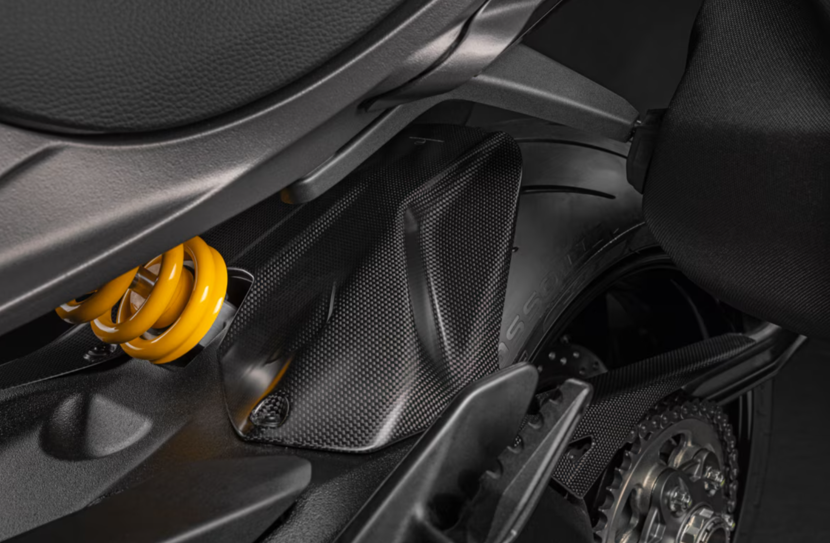 DUCATI Diavel V4 カーボン製リアマッドガード 96981581AA ドゥカティ