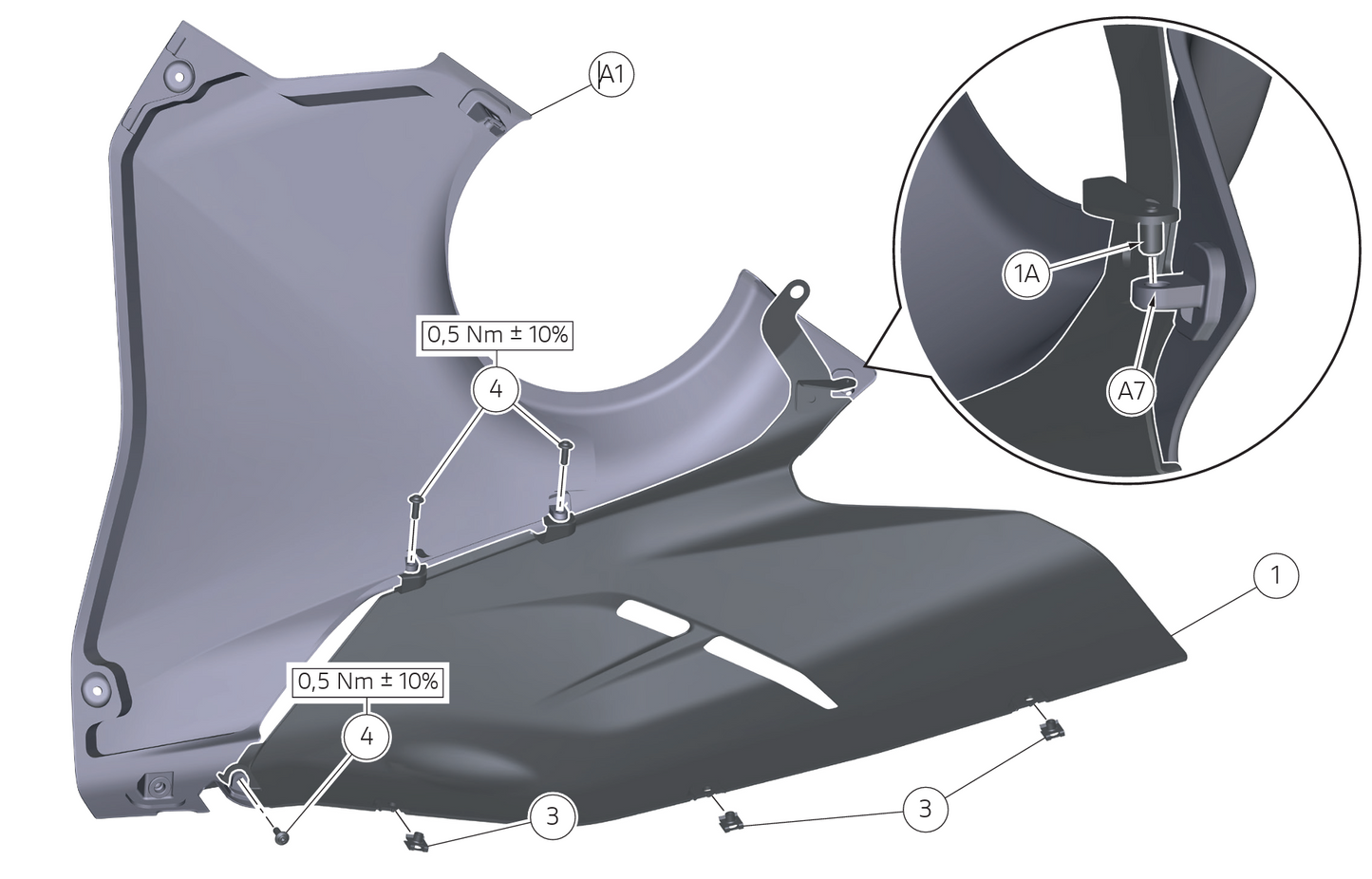 DUCATI 2025-2026 Panigale V4 Carbon Racing Lower Fairing Set for Akrapovič Full Exhaust / Silencer 96982291AA DP Genuine