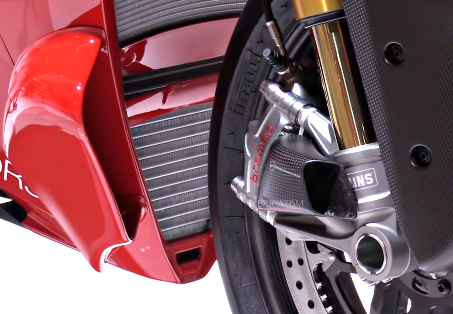 In stock DUCATI 2025 Panigale V4 Brake cooling carbon duct Ducati PanigaleV4 DP genuine product 96981471BA