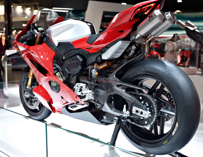 DUCATI 2025-2026 Panigale V4 Swingarm Carbon Fiber Protector (Part Number 96981811AA) for 2026 V4R, SFV4, and DP.