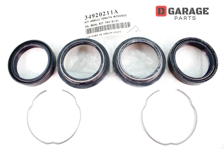 DUCATI Genuine 34920211A Front Fork Oil Seal Dust Cover Kit Ducati Front fork seal kit