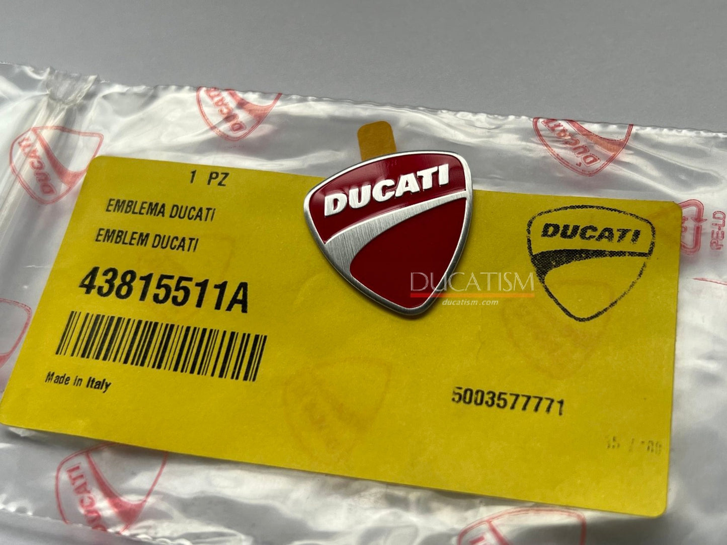 DUCATI genuine logo metal sticker Ducati 3D emblem decal DUCATI 3D LOGO DECAL 43814751A