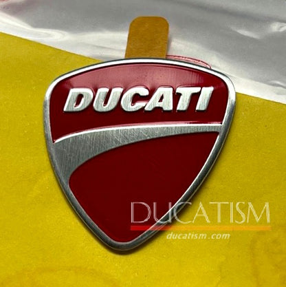 DUCATI genuine logo metal sticker Ducati 3D emblem decal DUCATI 3D LOGO DECAL 43814751A