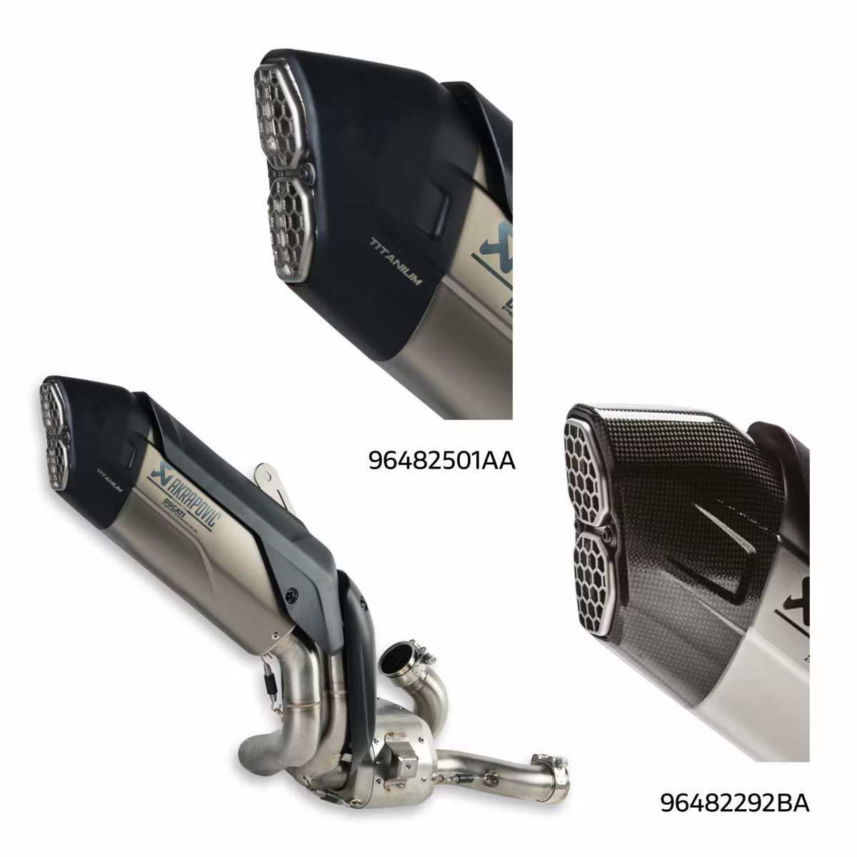 DUCATI 2025-2026 MultiStrada V4 Complete Exhaust 96482501AA Genuine Akrapovic DP