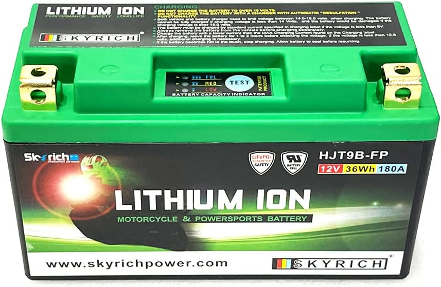 In stock in Japan Skyrich DUCATI Lithium-ion Battery Skyrich Genuine HJT9B-FP YT7B-BS, YT9B-BS, GT7B-4, GT9B-4 Compatible Ducati