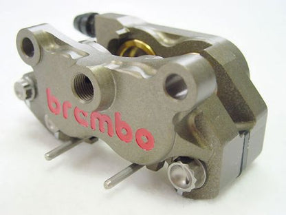 あすつく brembo レーシング  4ピストン 24mm CNCリアキャリパー X206101 ブレンボ純正品 64mmピッチ ハードアルマイト ducati