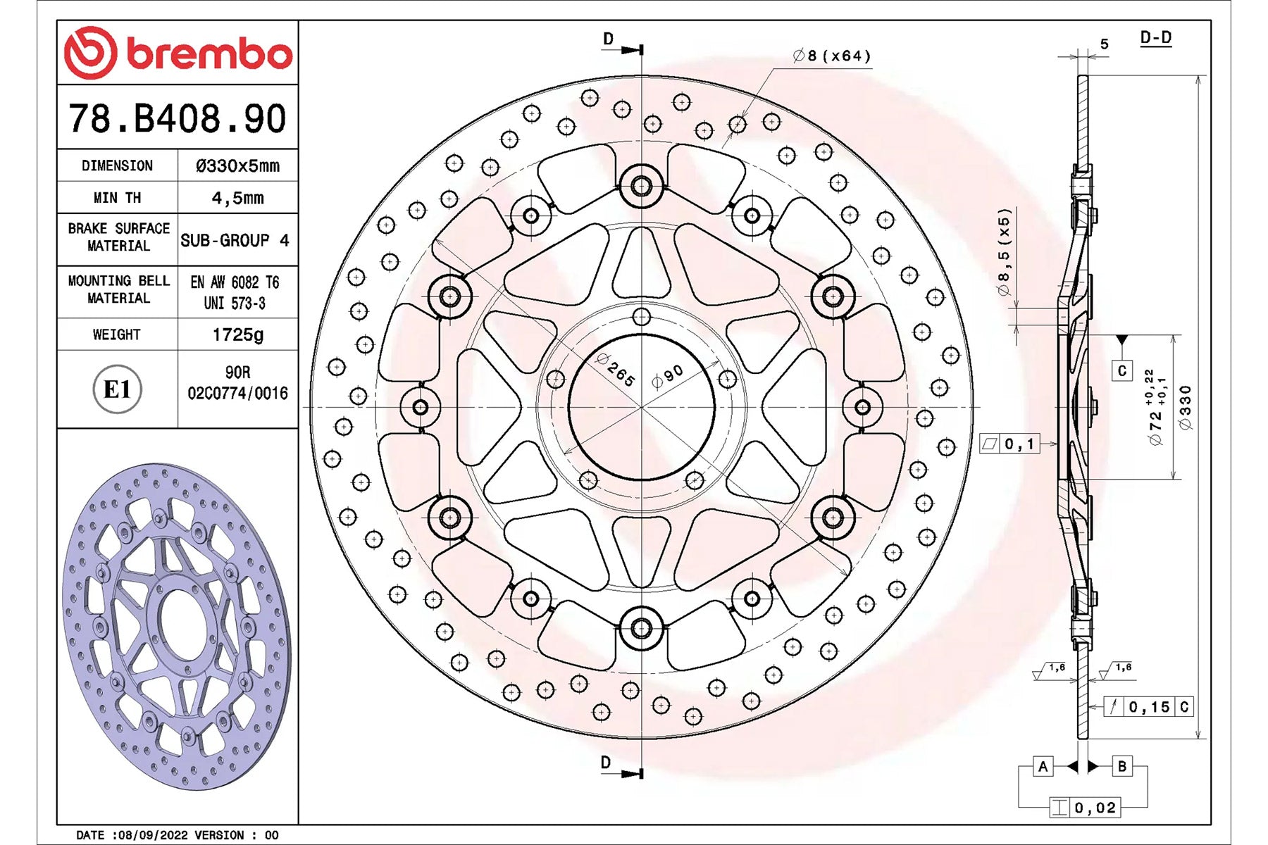 国内予約分 brembo SERIE ORO セリエオロ フローティングブレーキ